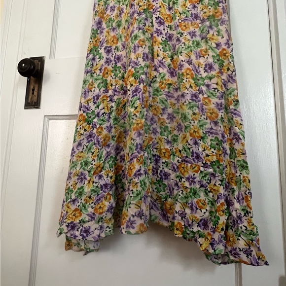 NICHOLAS | DANIELLE DRESS IN WHISTLEDOWN | FLORAL PLUNGING V-NECK | SIZE US 4 - Picture 7 of 12